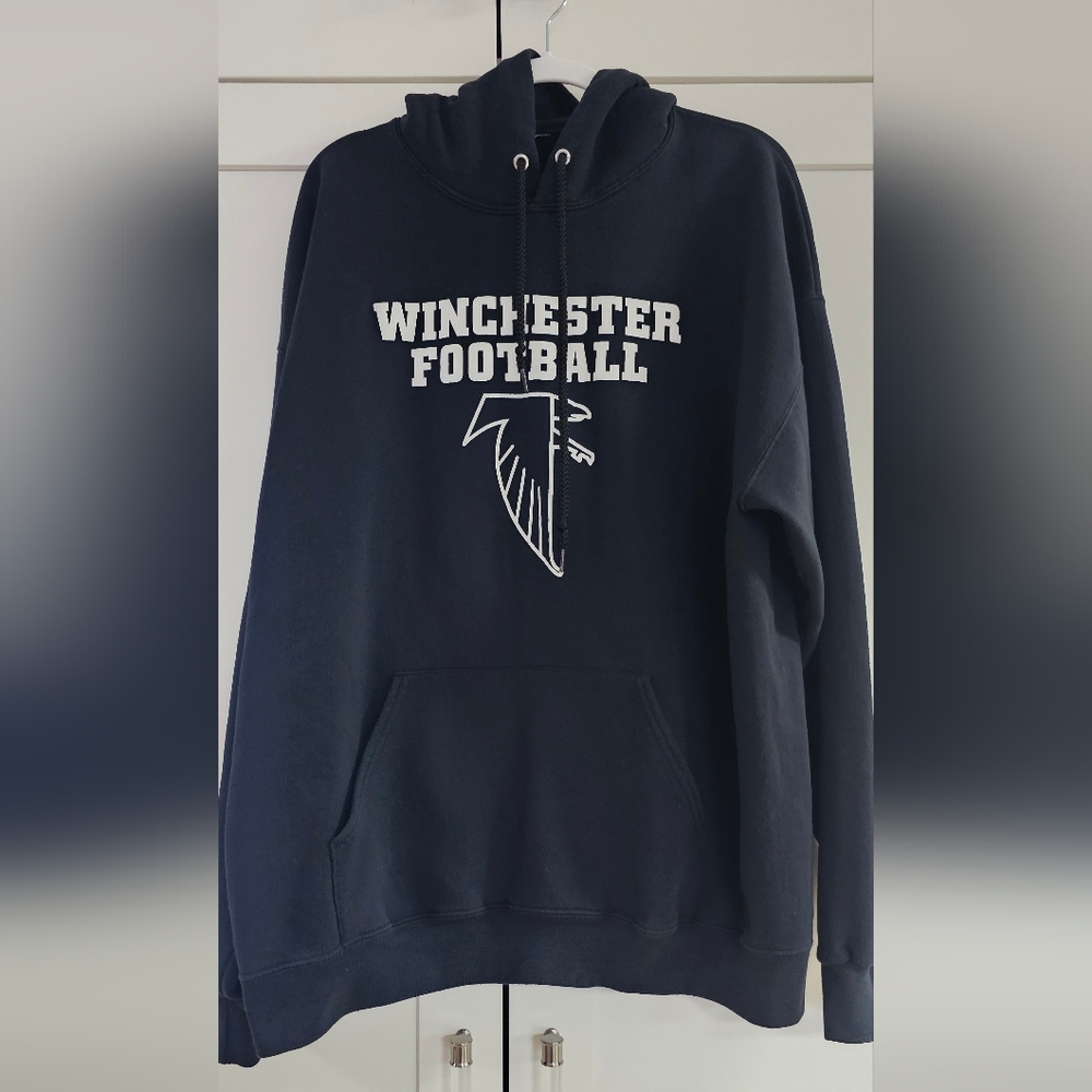 Football Black Hoodie 1XL